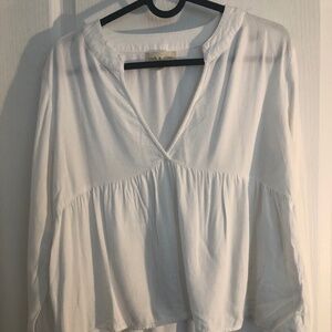 NWOT Cloth And Stone White M Boho/ Coastal Top